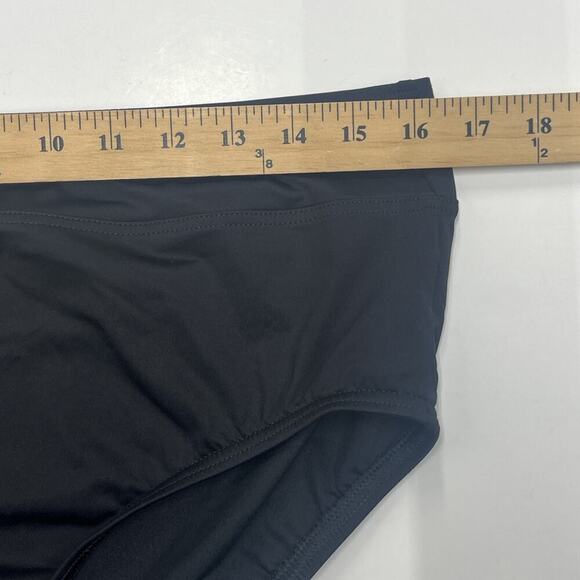Lands' End Swim Bottom Women's Size 14P Black Pull On Brief Bottom - Picture 6 of 8